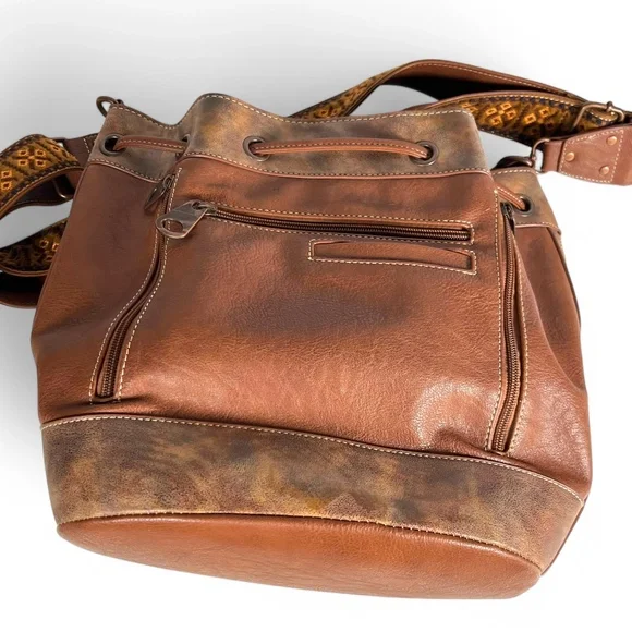 Blazin Roxx Concealed Carry Bucket Bag Ivy Copper Shoulder Purse NWOT Western - Picture 12 of 13